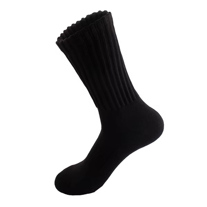 Campingsky Slouchy Socks for Women Crew Socks Cotton 100 High Quality Boot Calf Socks Chunky Ribbed Cozy Scrunch Socks 1 Pair